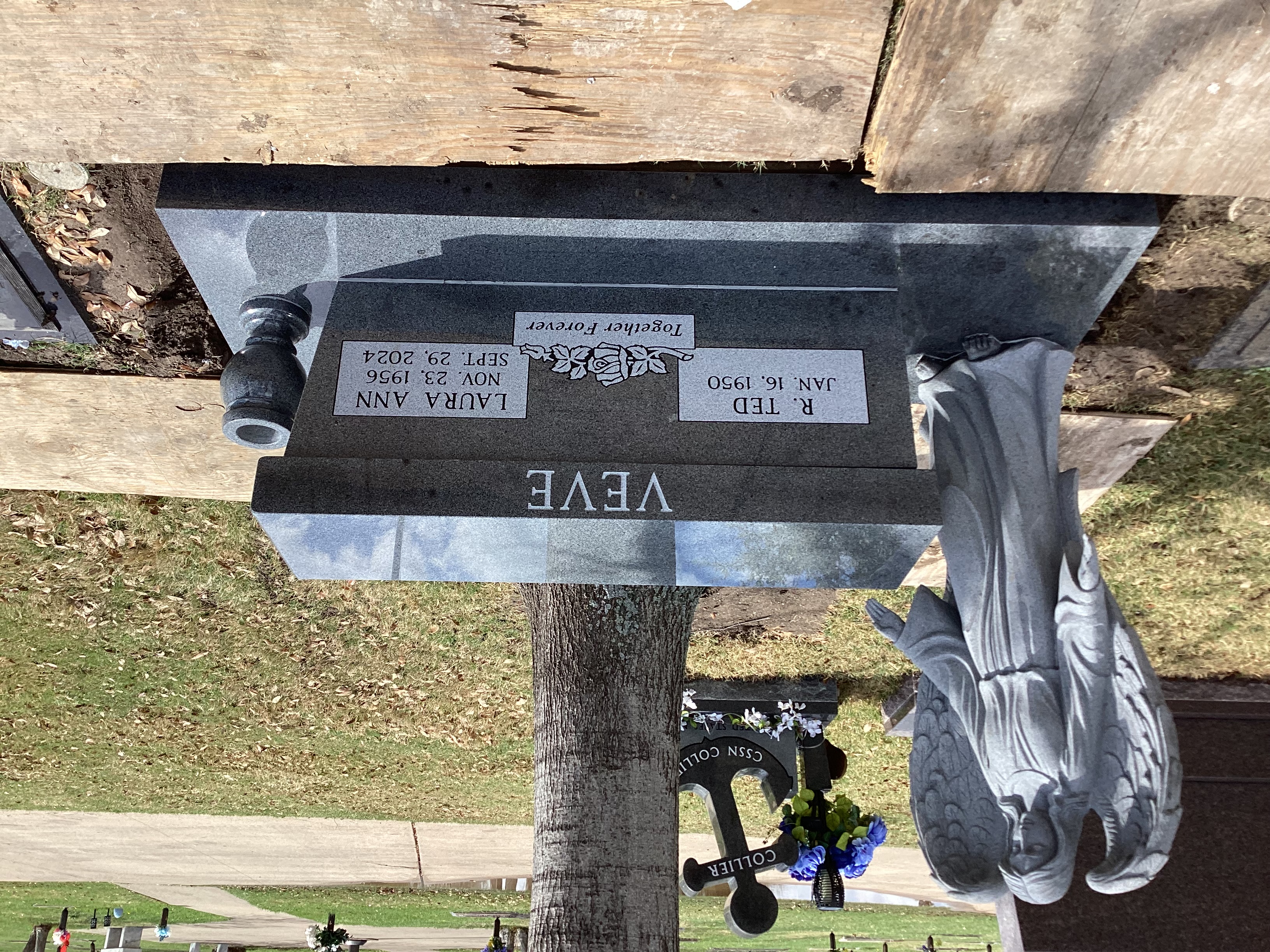 Slate Grey Monument - 4 Seasons/Ridgeview Memorial Park, Allen TX