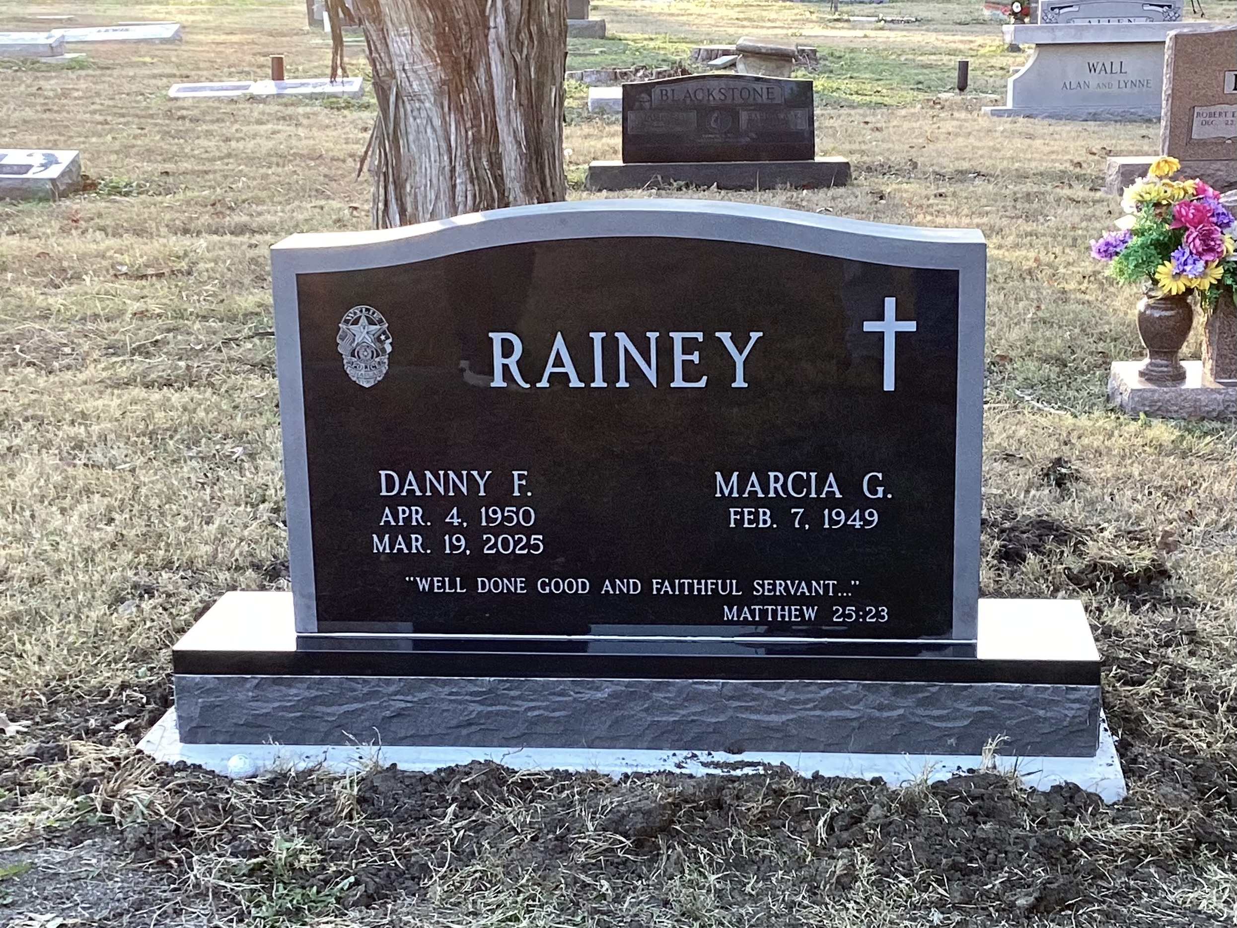 Jet Black Monument - Heath Cemetery, Heath TX