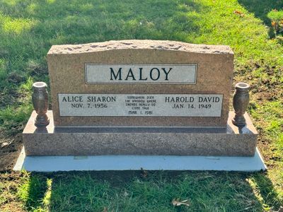 Multicolor Red Monument - Rosedale Cemetery, Ada OK