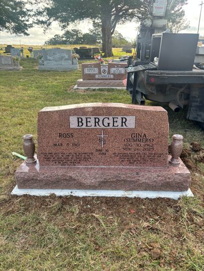 Morning Rose/I-China Monument - Lightning Ridge Cemetery, Ada OK